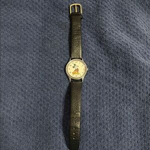 Mickey Mouse Leather Strap Watch